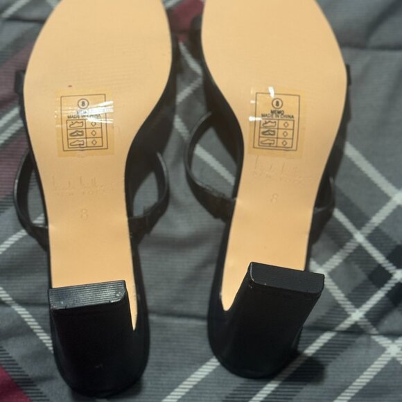 Nicole Miller Black trap Heels - Picture 3 of 5